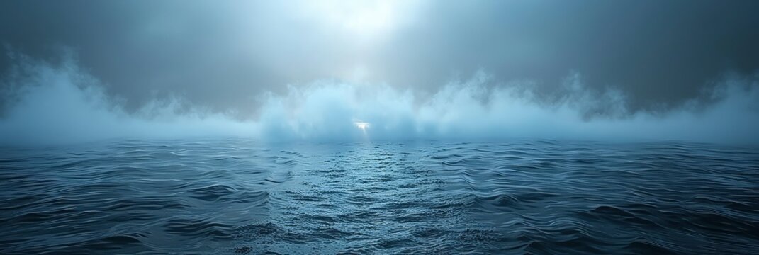 Ocean Mist Abstract Background, Backgrounds Stock Photos, llustration