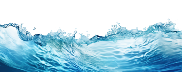 Sea water surface cut out