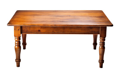 Old wooden table, cut out