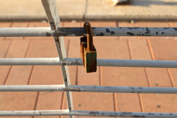 A fence in a city park in northern Israel.