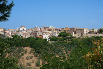 Fototapeta na wymiar View of Pianella, historic town in Abruzzo, Italy