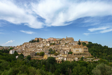 Fototapeta na wymiar View of Loreto Aprutino, historic town in Abruzzo, Italy