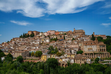 View of Loreto Aprutino, historic town in Abruzzo, Italy