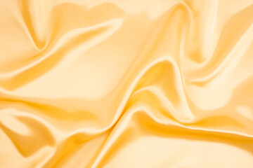 Yellow color silk texture background.