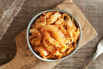 Kim chi - fermented vegetables in a bowl