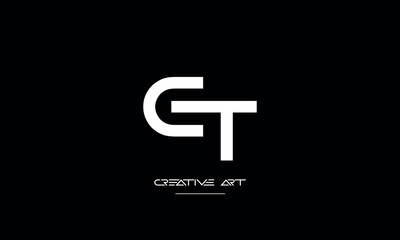 ET, TE, E, T abstract letters logo monogram