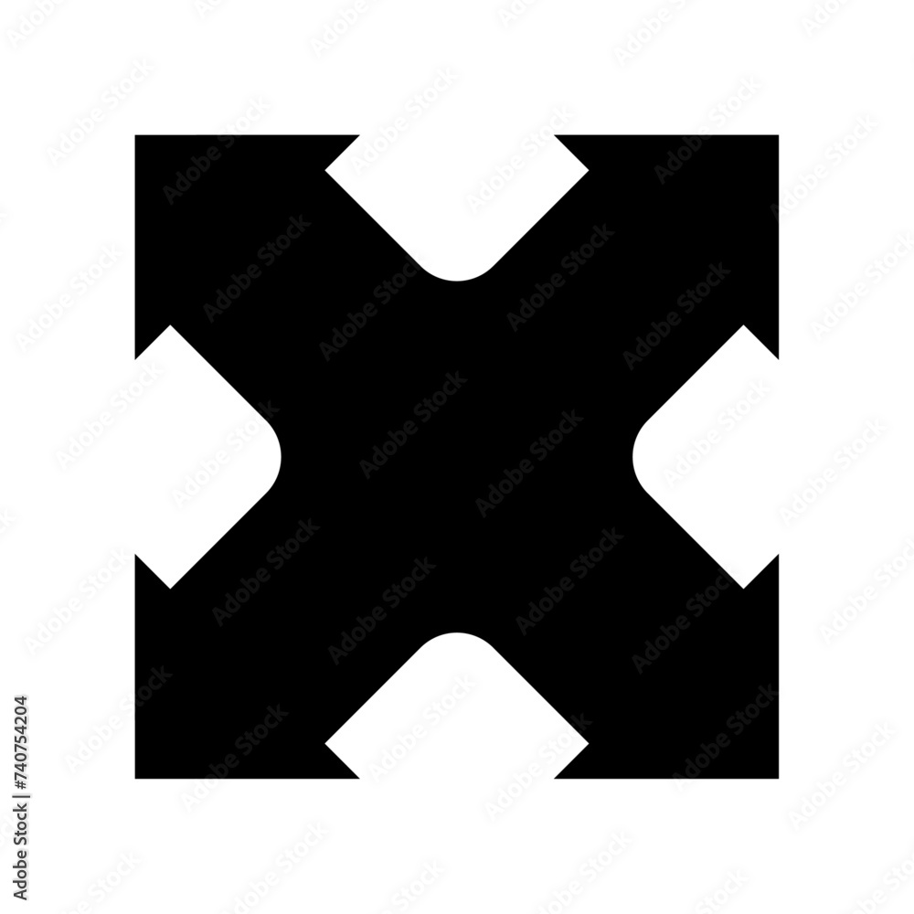 Poster vector arrows object shape