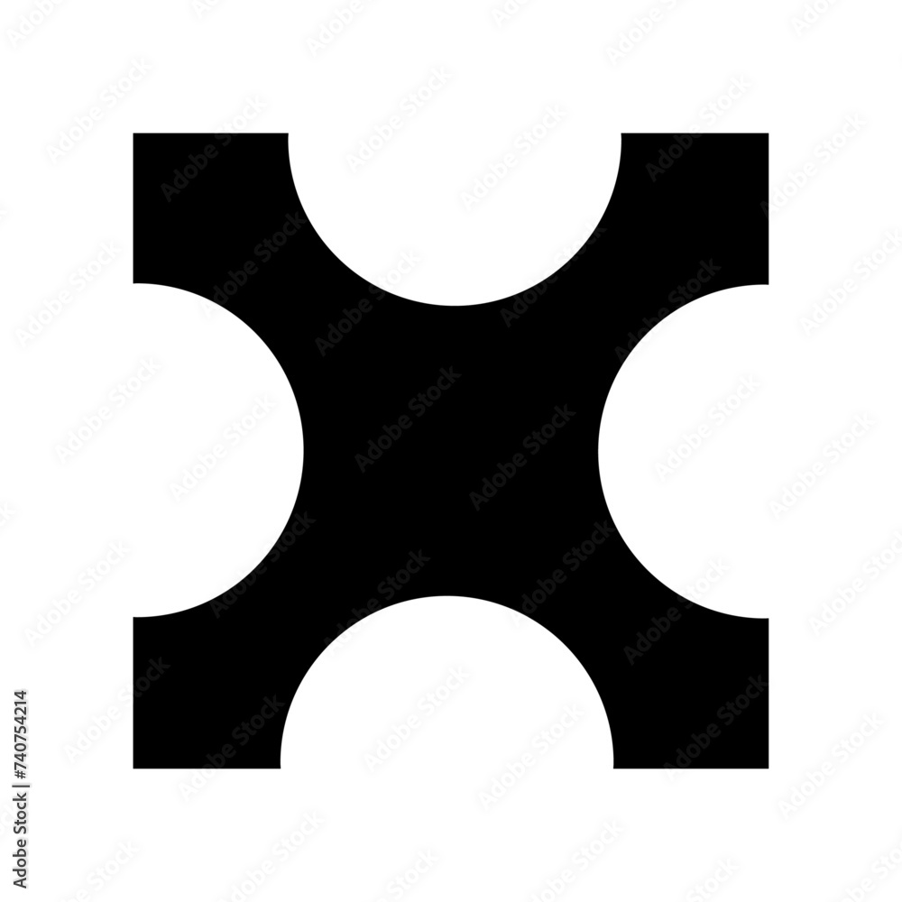 Poster vector object circle oval shape
