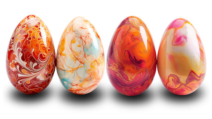 Рainted easter eggs. Transparent background - Powered by Adobe