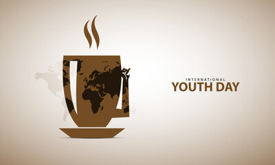 International Youth day, Youth day south africa 16 june celebration. 3D Illustration