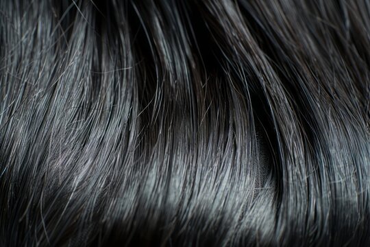 Black straight hair texture