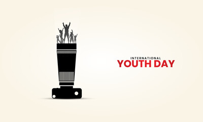 International Youth day, Youth day south africa 16 june celebration. 3D Illustration