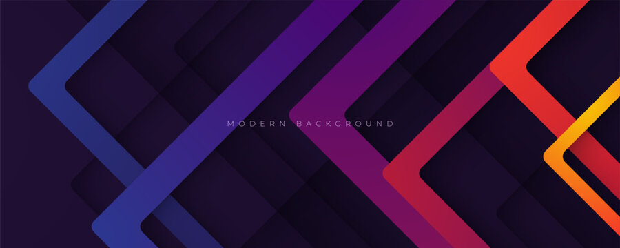 Modern background colorful arrow shape decorative design vector