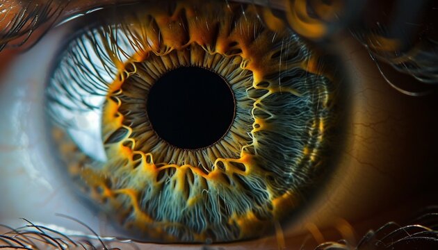 Close-up image of eyes - Powered by Adobe