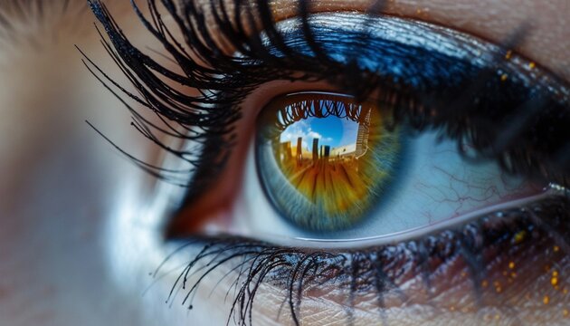 Close-up image of eyes