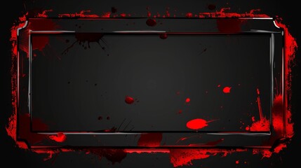 Modern background and banner in black and red.