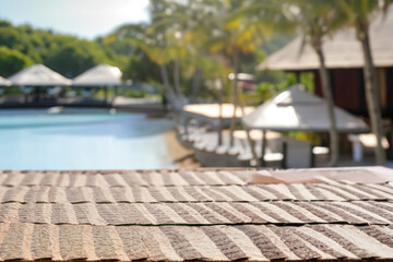 Fototapeta premium pool in the resort