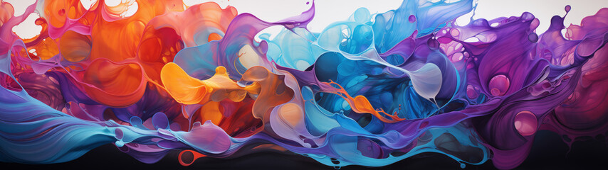 Vibrant Fluidity: An Abstract Symphony of Colors