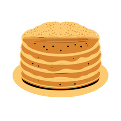 stack of pancakes on a plate