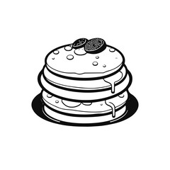 stack of pancakes on a plate