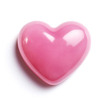 Isolated photo of a blank pink candy heart perfect