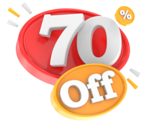 70 percent discount Red With Yellow 3d render