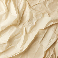 light beige crumpled paper background texture