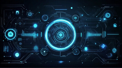 Obraz premium Digital abstract technology background