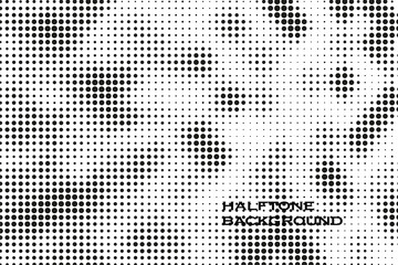 Abstract vector grunge halftone gradient shapes background banner