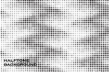 Abstract vector grunge halftone gradient shapes background banner