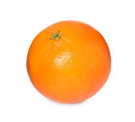 Fresh ripe juicy tangerine isolated on white