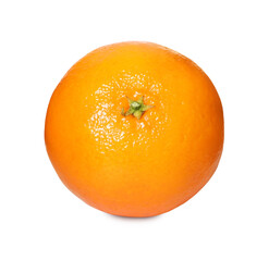 Fresh ripe juicy tangerine isolated on white