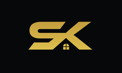 Sk Real Estate Logo Design