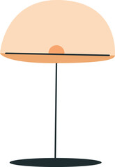 Table Lamp Vivid Flat Illustration. Perfect for different cards, textile, web sites, apps