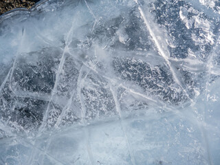 frosted soil, iced background, frozen ground