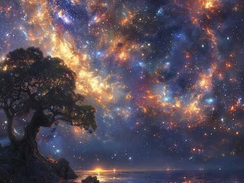 Starfall Court where fallen stars are collected their energy fueling powerful enchantments and celestial beings