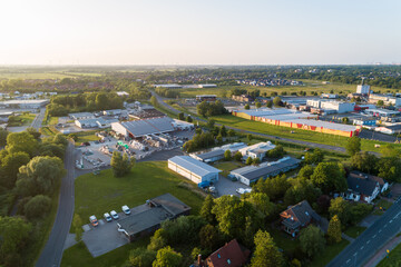 Gewerbeimmobilien und Industrie aus der Luft, Deutschland