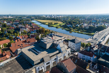 Fototapeta na wymiar Kleinstadt aus der Luft, Deutschland