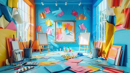 Art Class Creativity: Creative Chaos of Art Projects

