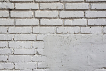 Fototapeta premium white brick wall