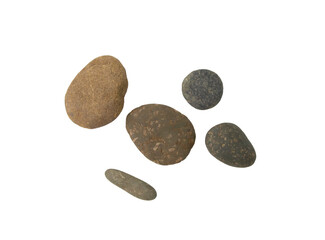 Fototapeta na wymiar Groups of Various rocks isolated on isolated background, rock spa concepts