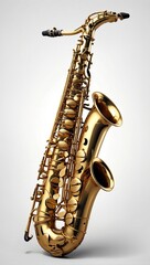 Saxophone isolated on a white background