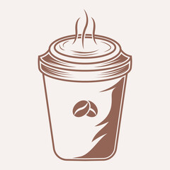 Vector Coffee cup icon graphics art illustration design