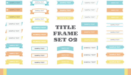 タイトル・見出しフレームセットB01