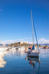 port of Antibes, france