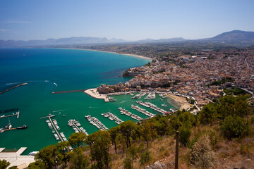 Aerial photographs of Castellamare del Golfo in Sicily - 740785868
