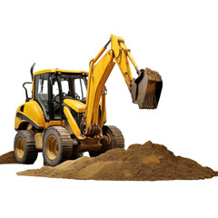 Obraz premium Machinery for land of real estate The Backhoe