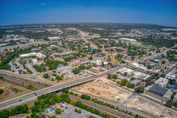 Aerial View of the Austin Suburb of Round Rock, Texas