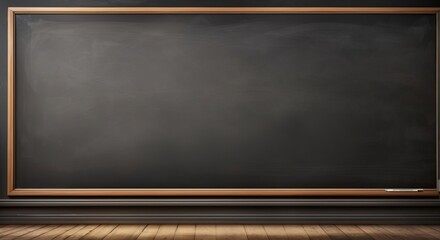 Blank black school chalkboard background