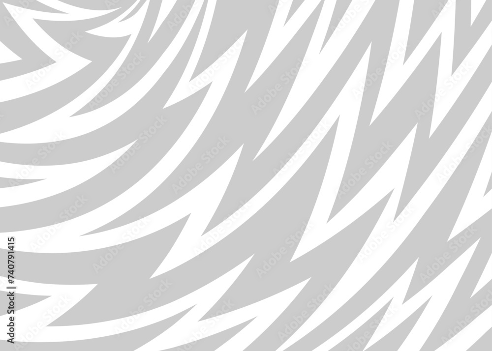 Poster abstract background with seamless curved sharp zigzag line pattern